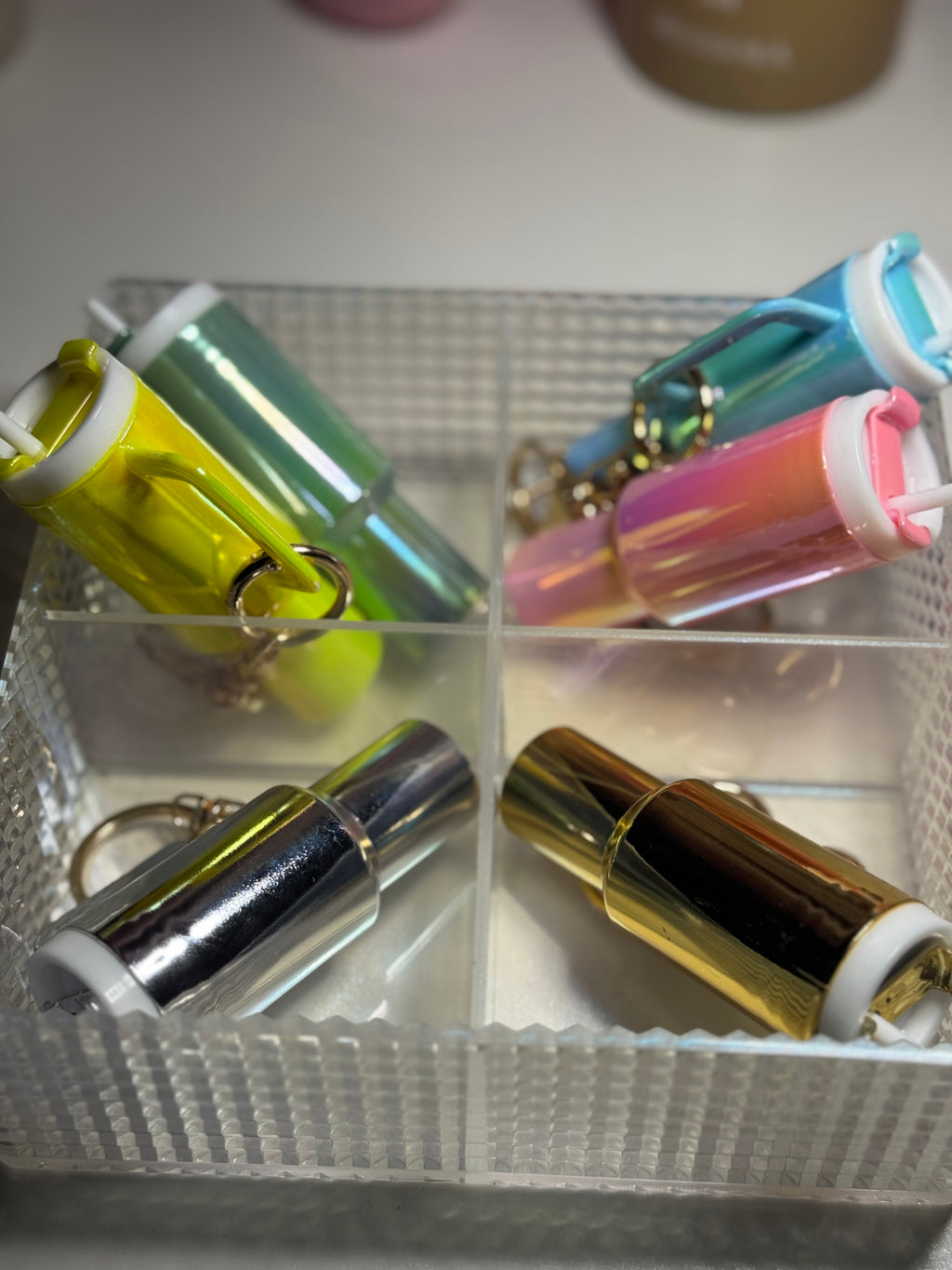 Porte clés mug scintillant personnalisée