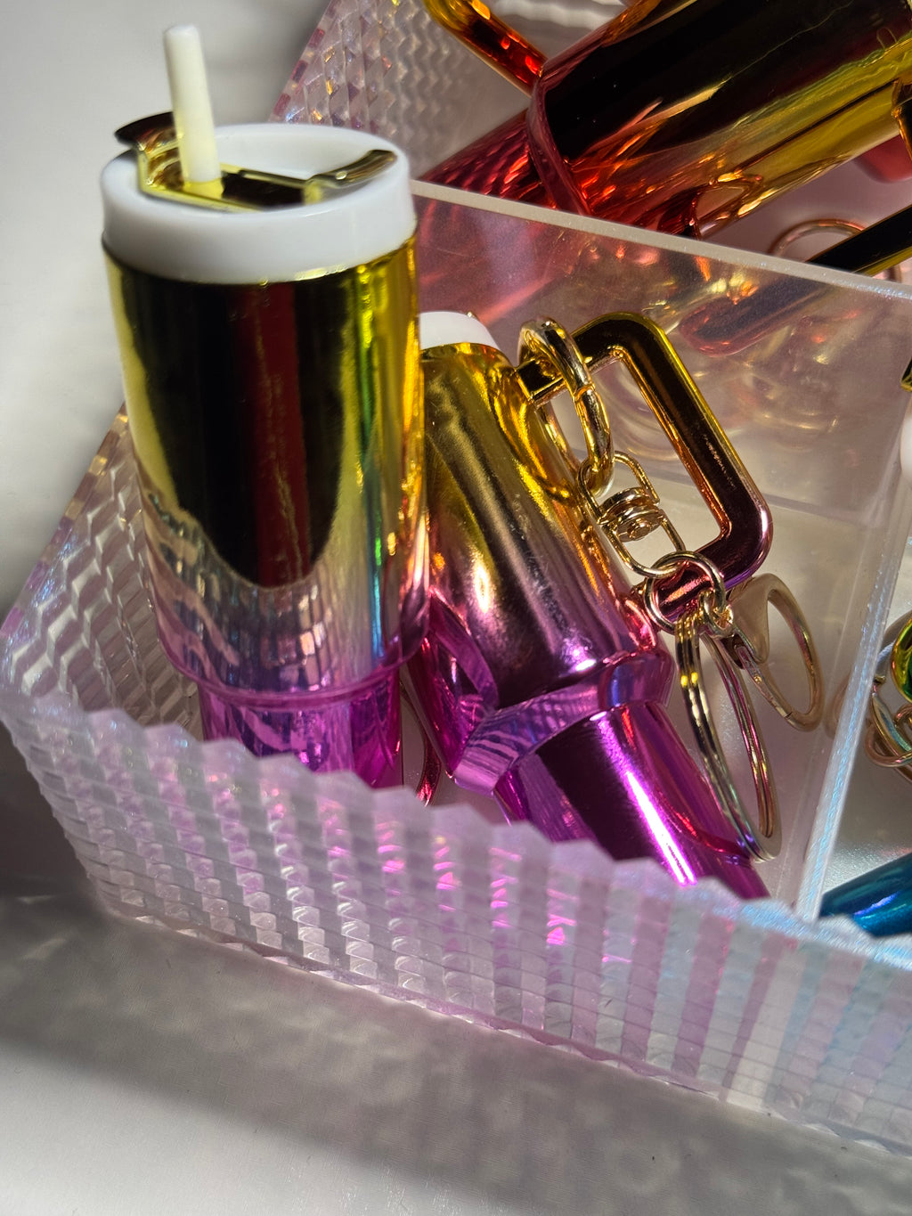 Porte clés mug scintillant personnalisée