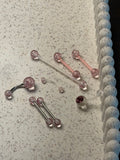Set tongue + nombril + industrielle + tragus + tétons