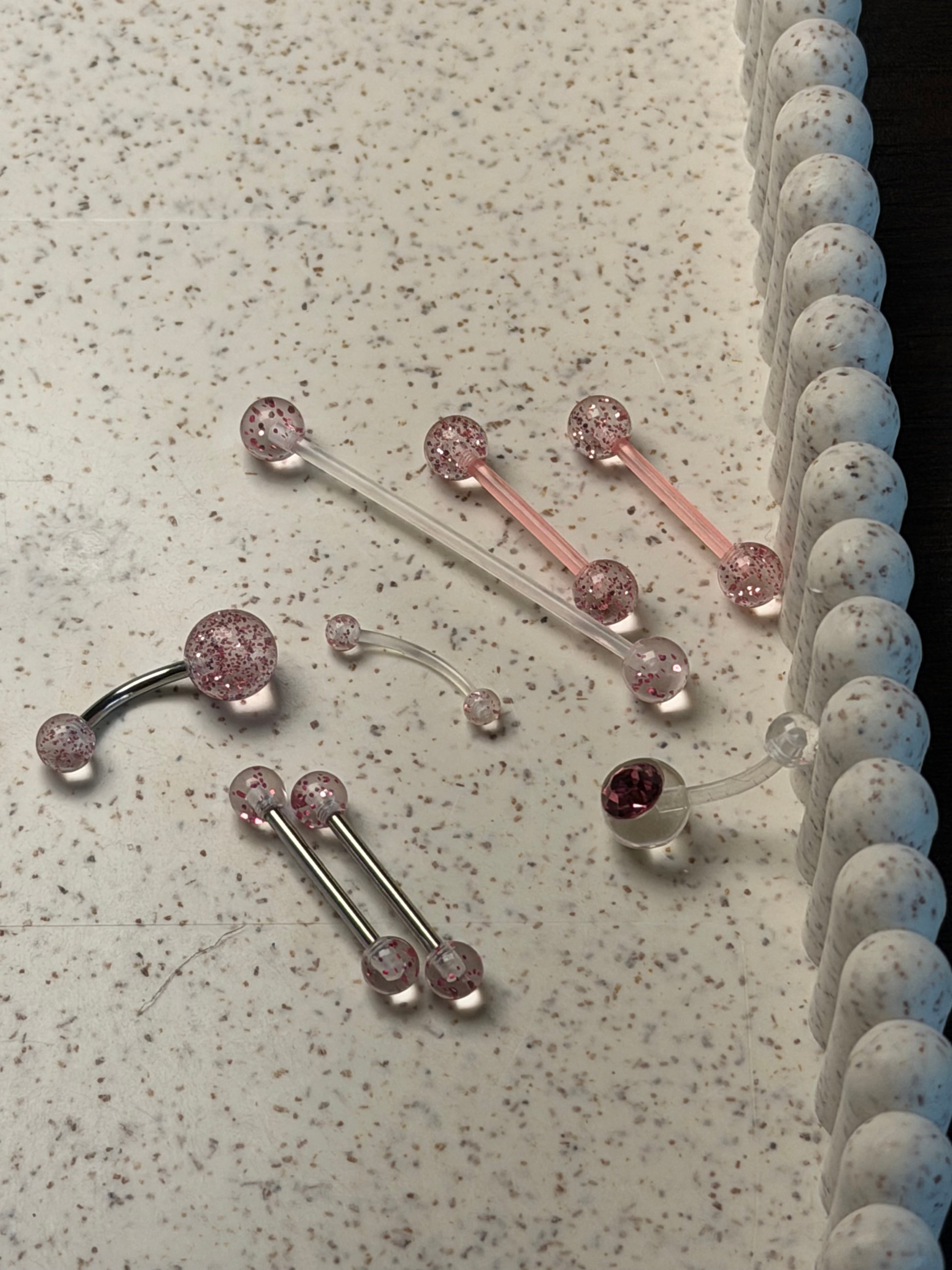 Set tongue + nombril + industrielle + tragus + tétons