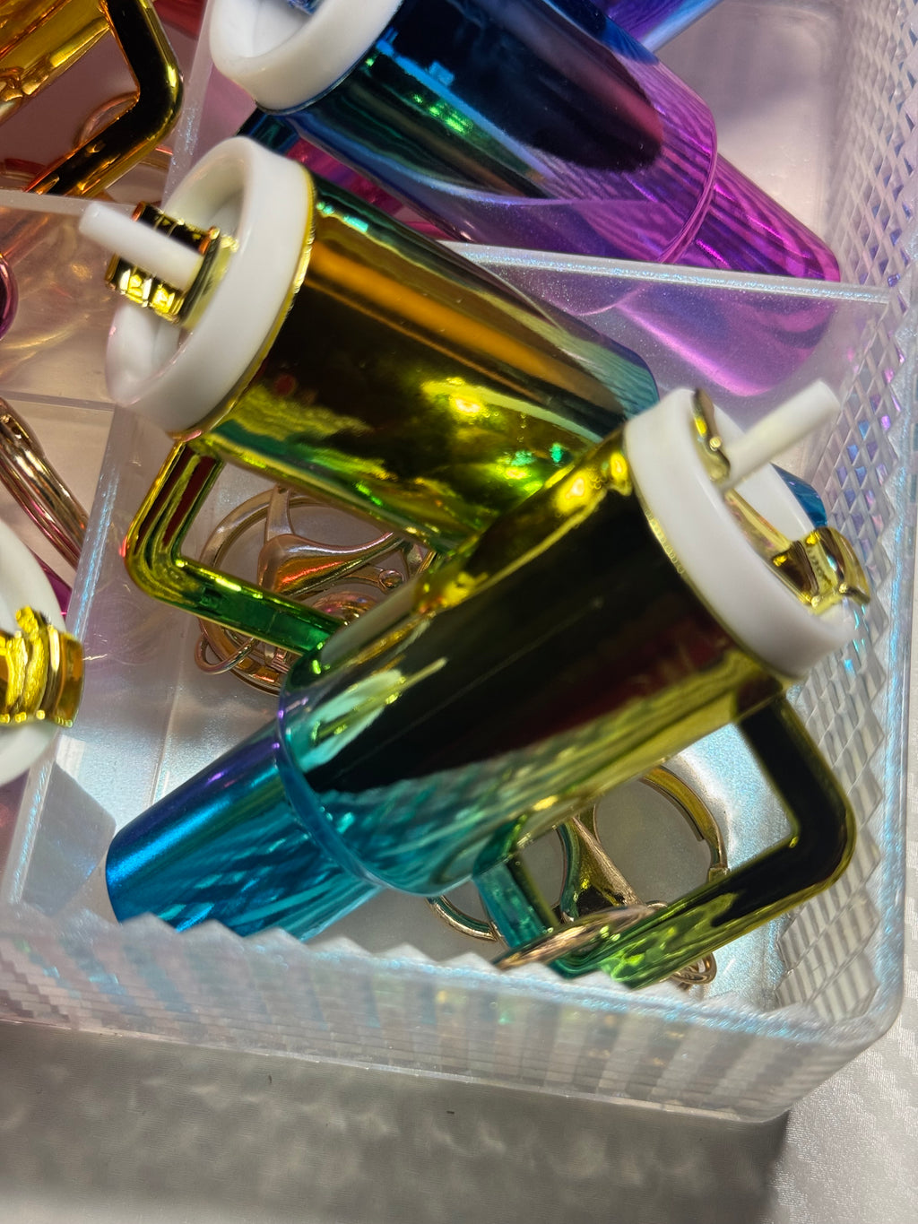 Porte clés mug scintillant personnalisée