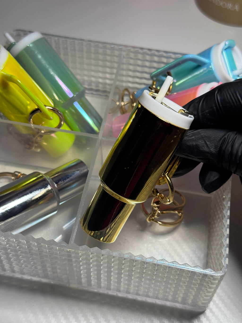 Porte clés mug scintillant personnalisée