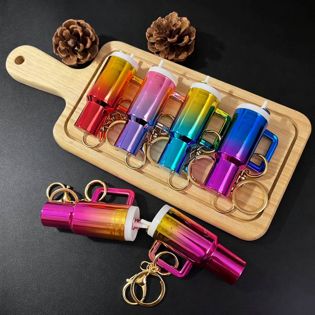 Porte clés mug scintillant personnalisée