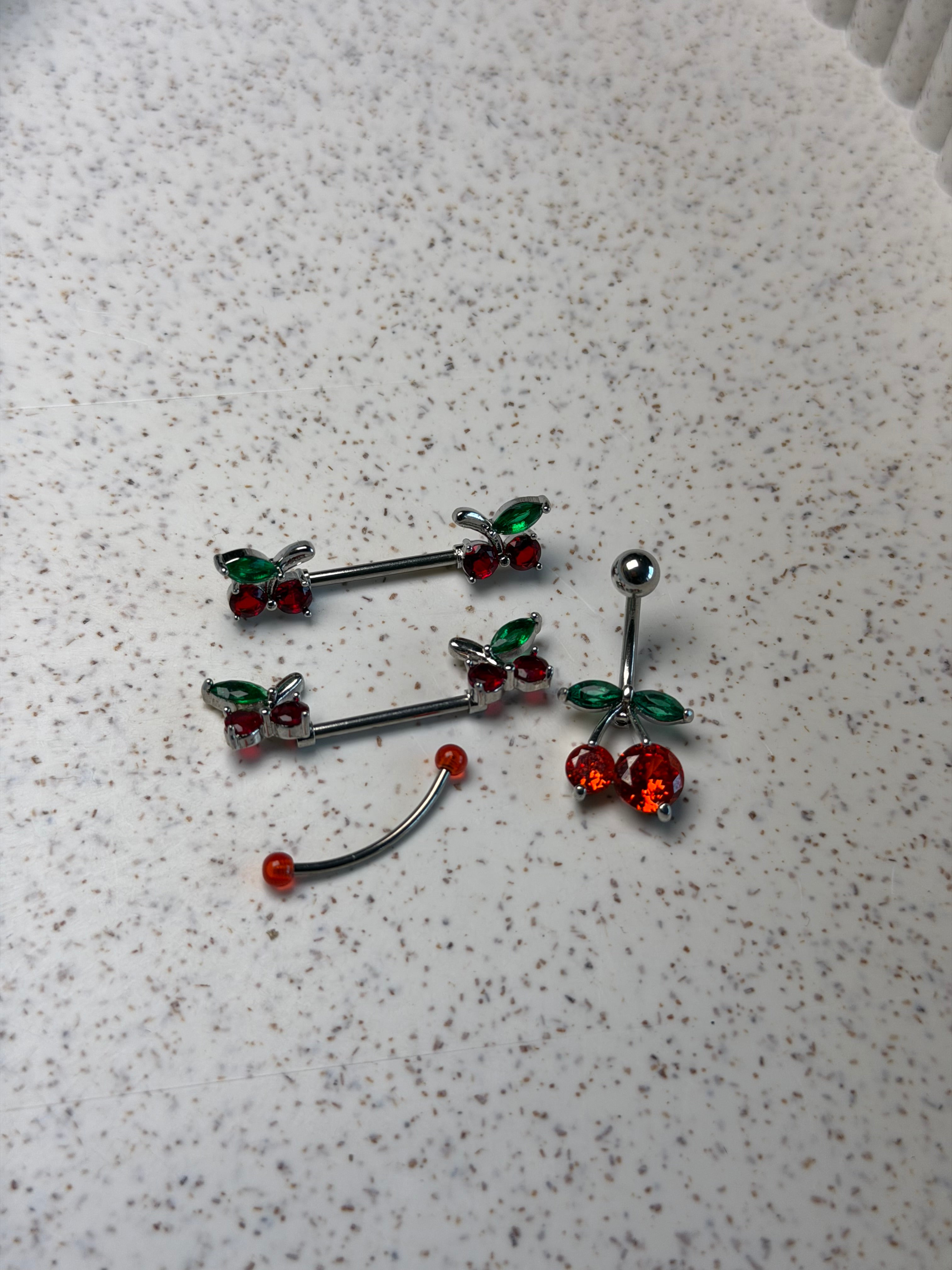 Set tétons + nombril + snake eyes