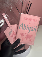 Pochette de passeport + étiquette bagages