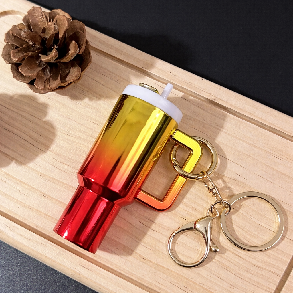 Porte clés mug scintillant personnalisée