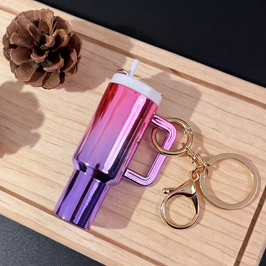 Porte clés mug scintillant personnalisée