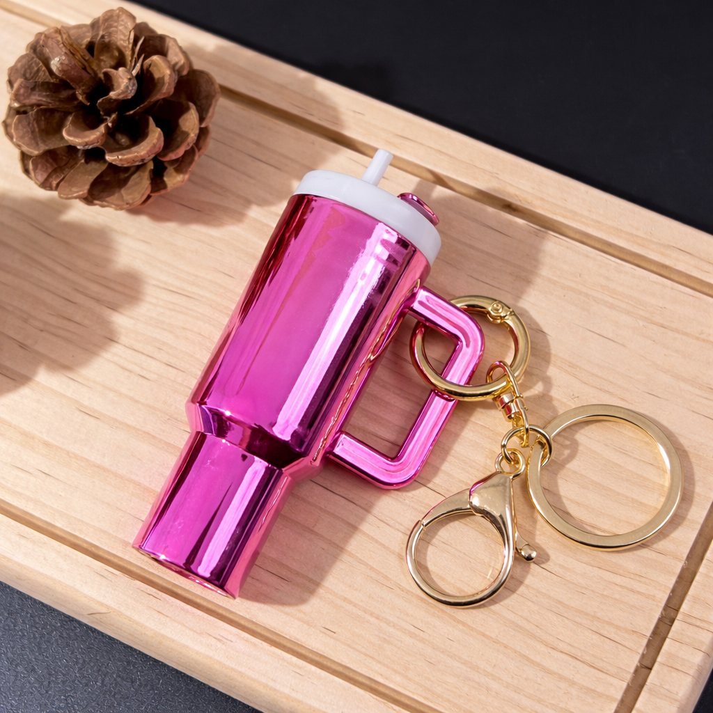 Porte clés mug scintillant personnalisée