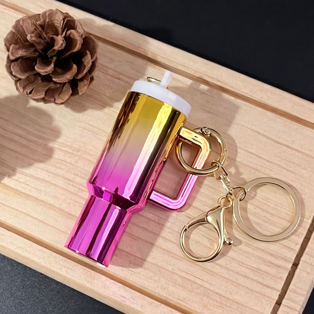 Porte clés mug scintillant personnalisée