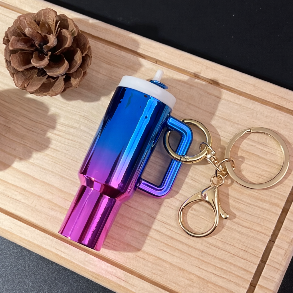 Porte clés mug scintillant personnalisée