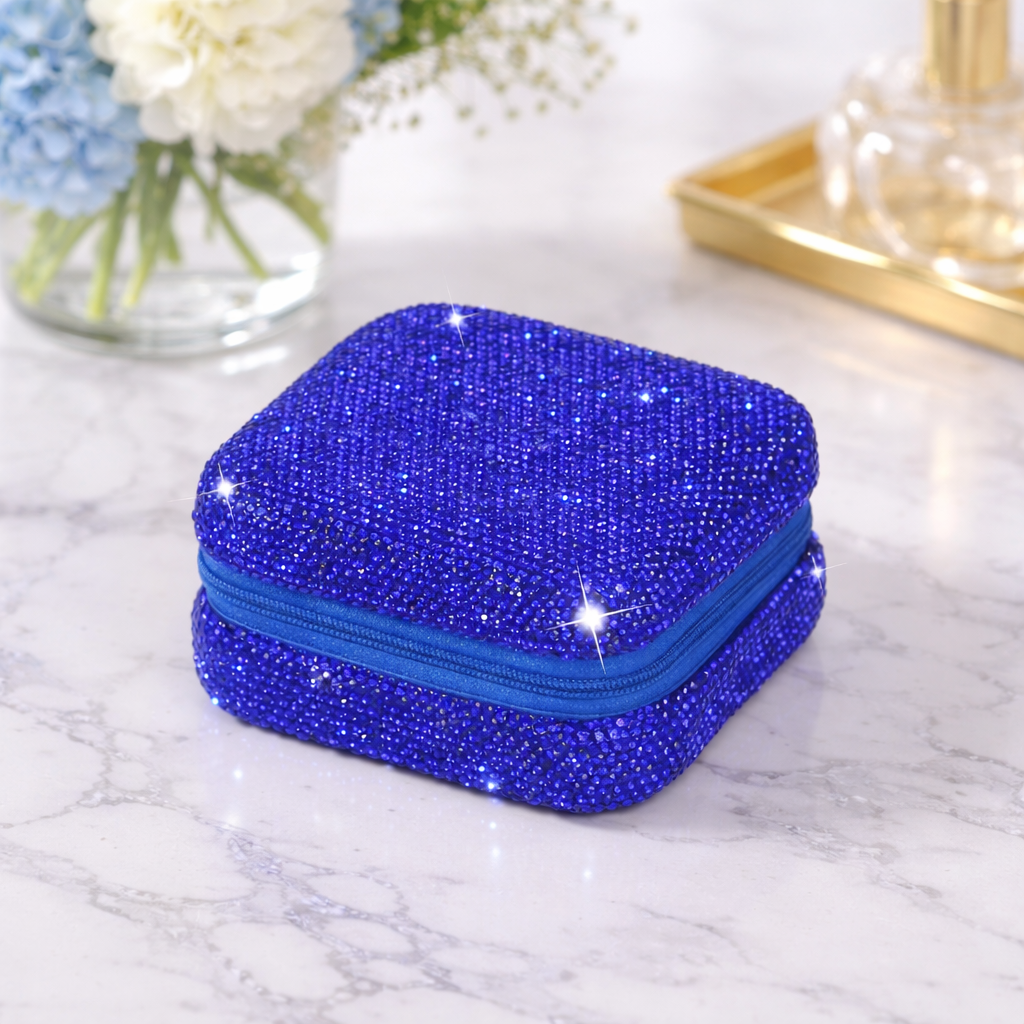 Boîte à bijoux full strasse